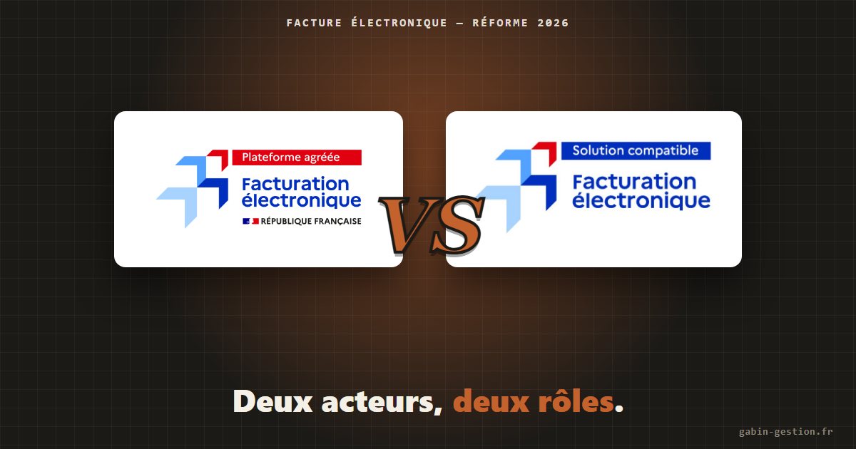 Plateforme agréée VS Solution compatible — les deux labels officiels de la facturation électronique